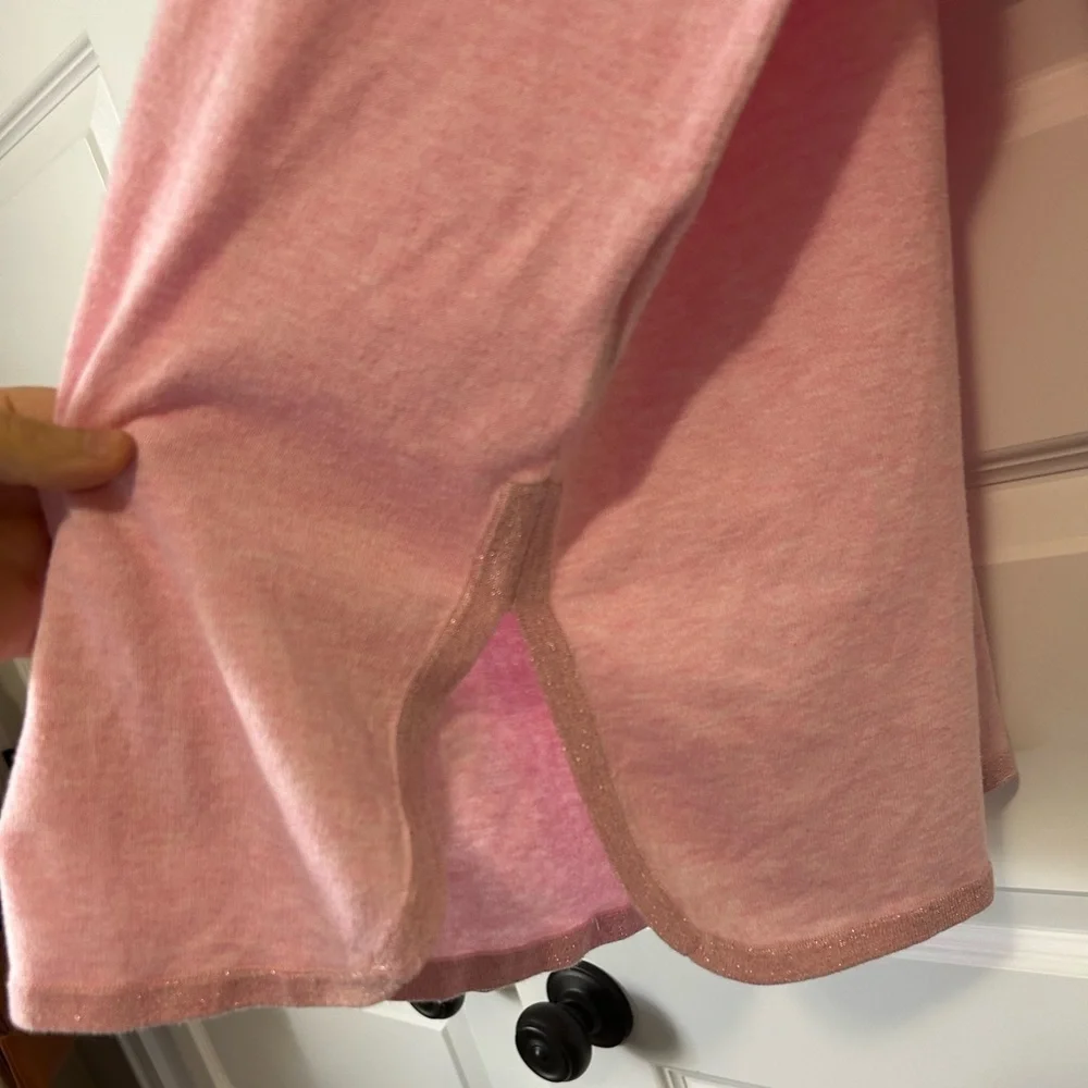 Lilly Pulitzer Cabo Pink Oversized Tunic Sweater with Pockets - Picture 6 of 9